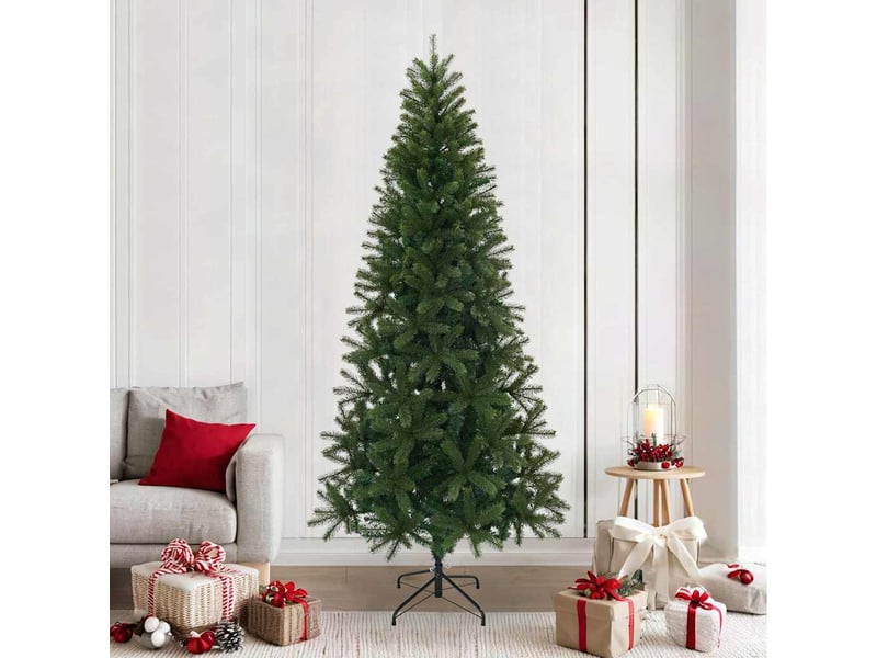  Sapin de noël artificiel, arbre de noël vert 240 cm pvc, pe et acier  - Conforama B
