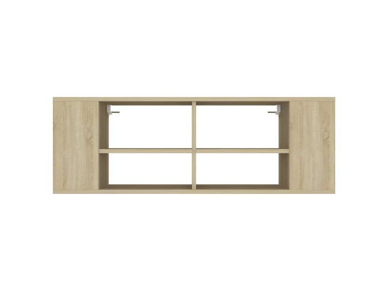  Meuble tv - banc tv - meuble de rangement mural chêne sonoma 102x35x35 cm bois d’ingénierie  - Conforama D