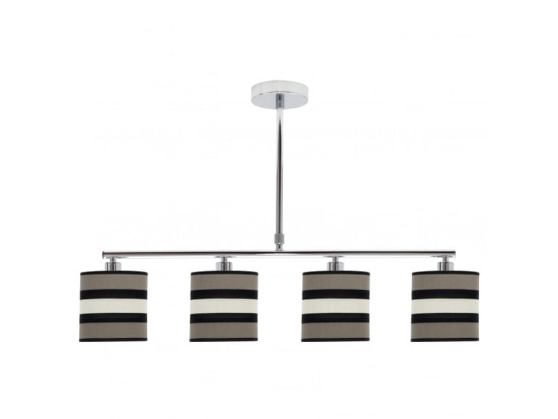  Lampe de plafond fabrilamp karla taupebeige 4 x e14 hauteur réglable 44-61 cm 75x14 cm 171254058 - Conforama A