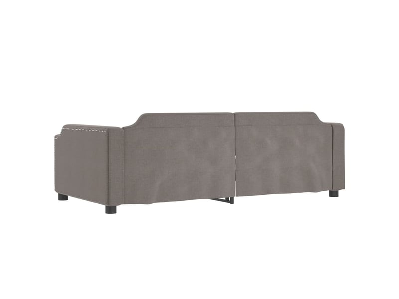  Lit simple- lit adulte -  lit de repos sans matelas taupe 80x200 cm tissu  - Conforama D