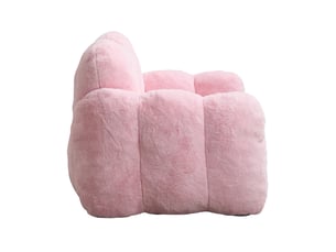 Fauteuil fixe MEUBLIV  Velours rose vendu A l'unité