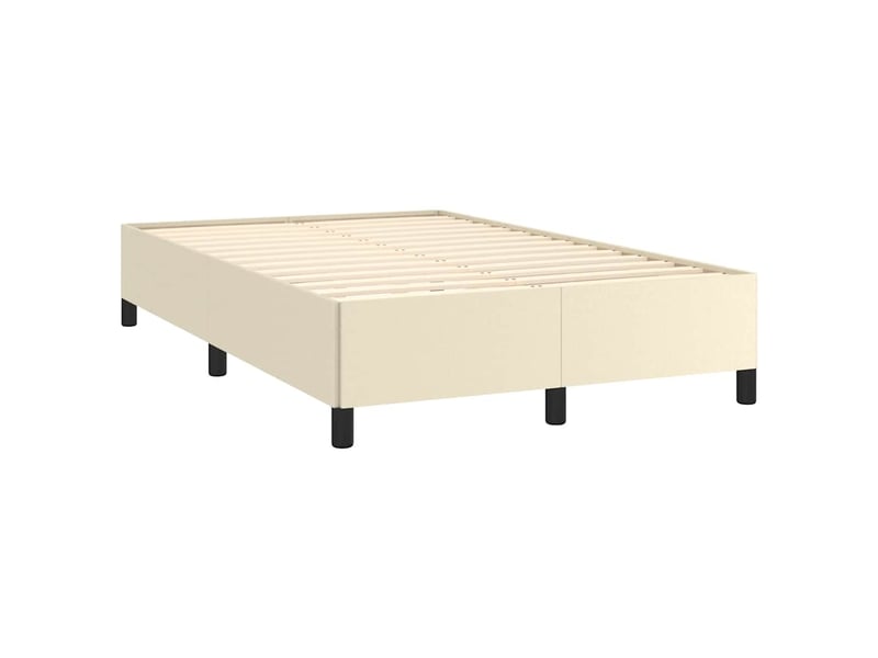 Lit double- lit adulte -  cadre de lit sans matelas crème 120x190 cm similicuir  - Conforama B