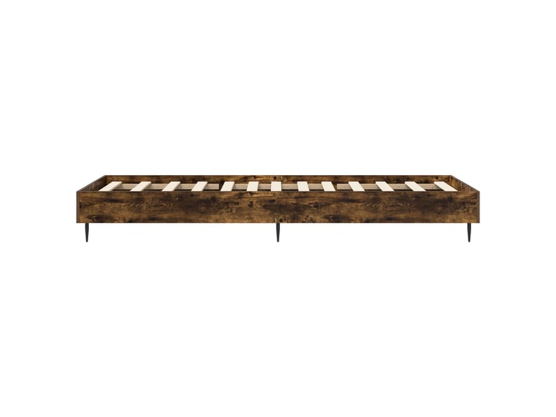  Lit simple- lit adulte -  cadre de lit chêne fumé 80 x 200 cm bois d'ingénierie  - Conforama D