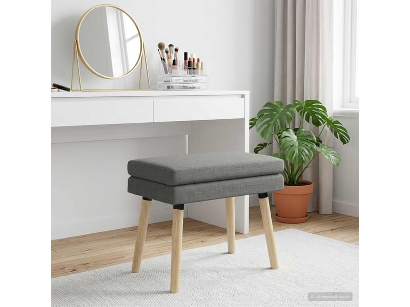  Banc d'entrée, banc à double couche gris foncé 60x40x46 cm tissu  - Conforama C