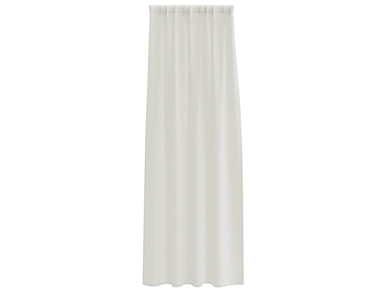  Lot de 2 rideaux en voile, voilage crème 245 x 140 cm polyester cf43900  - Conforama D