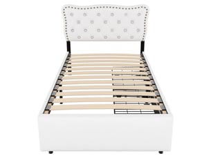 Lit avec rangement 90x200 cm ZOVIRA coloris beige