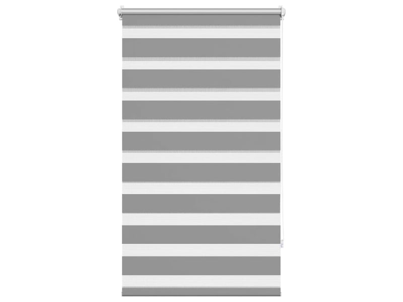 Store vénitien zebra, store de fenêtre 90,9 x 150 cm, largeur du tissu 86,7 cm, gris cf48216 - Conforama A