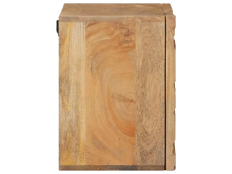  Table de chevet - cabinet de chevet - table de nuit faite main marron teck 40x30x40 cm  - Conforama E