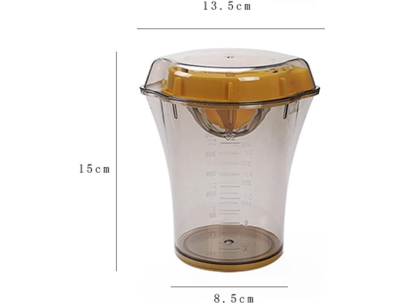 Presse-agrumes manuel avec récipient doseur intégré - extracteur de jus polyvalent pour cuisine - Conforama B