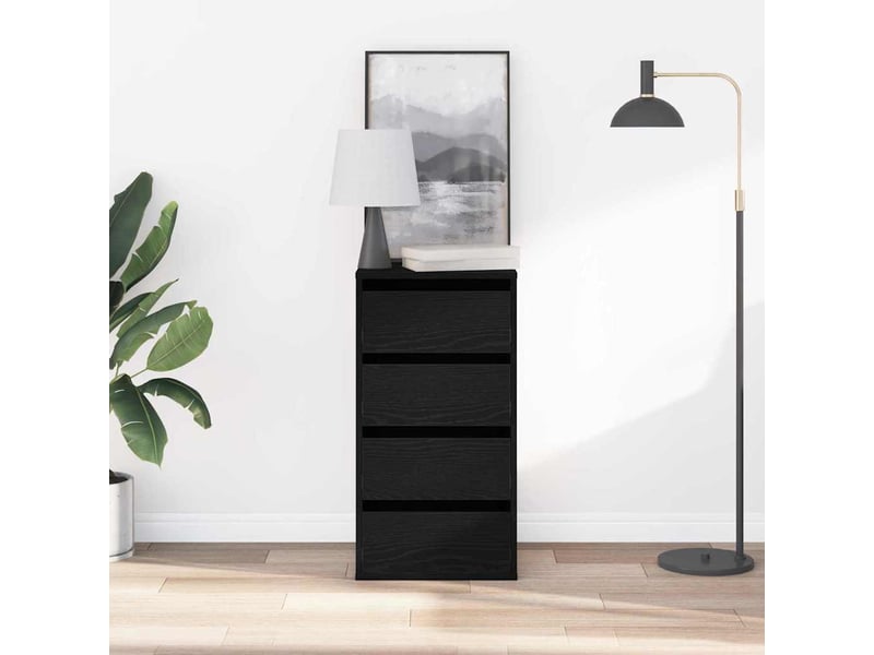 Armoire à tiroirs, commode 3-tiroir noir 40x41x76 cm - Conforama D