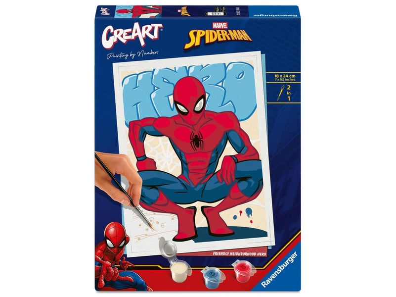  Creart 18x24cm - retro spiderman 12023194 - Conforama A