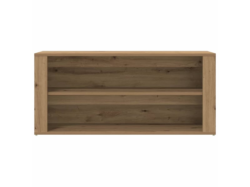  Banc à chaussures, meuble à chaussures chêne artisanal 100x35x45cm bois d'ingénierie  - Conforama D