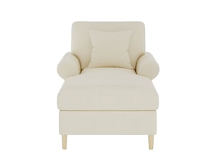 Fauteuil relax 133x87x90 cm, avec fonction allongée, coussin lombaire, canapé simple, pour salon, bureau, velours beige