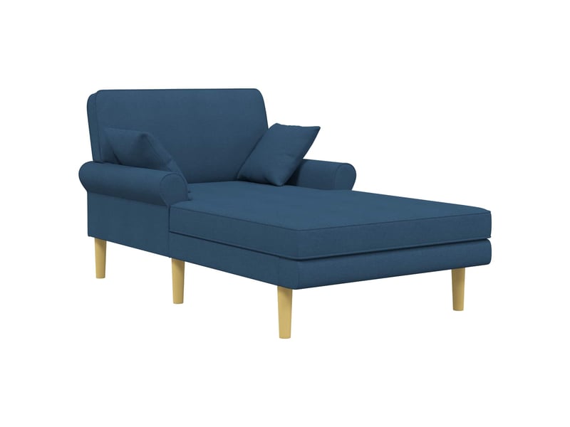 Vidaxl méridienne bleu tissu - Conforama D