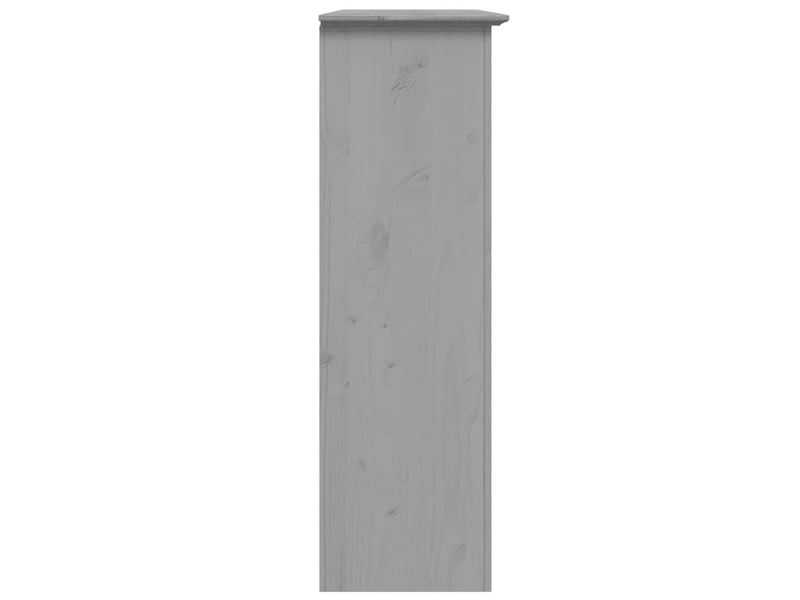  Buffet - armoire avec portes vitrées bodo gris bois de pin massif  - Conforama E