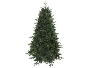 Sapin de noël artificiel, sapin réaliste moulé par injection avec 1237 branches et support en métal, 180 cm, vert