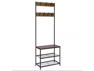 Porte-manteau moderne multifonction 3-en-1, rangement vêtements pour entrée