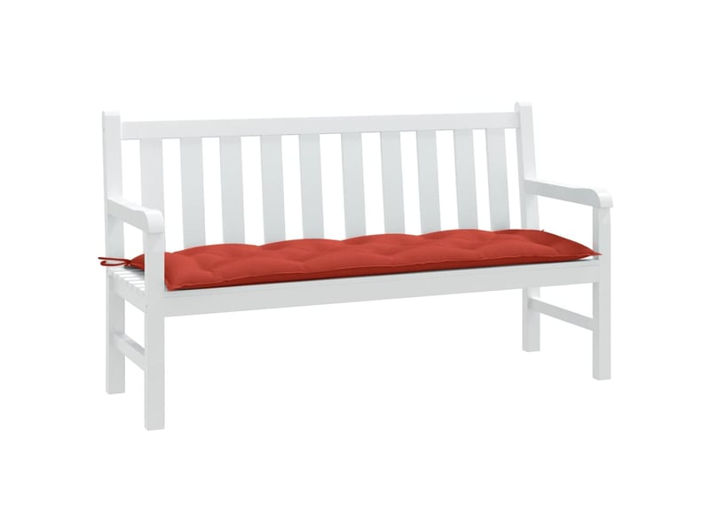  Coussin de banc de jardin, coussin d'assise rouge mélangé 150x50x7 cm tissu cf52825  - Conforama B