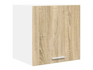 Meuble de rangement cuisine, armoire suspendue chêne sonoma et blanc 40x31x40cm
