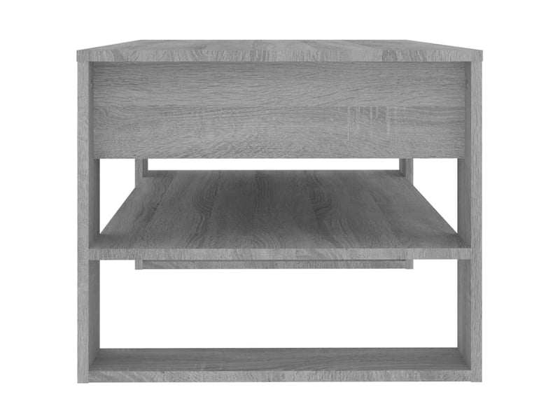  Table basse rectangulaire | table de salon sonoma gris 102x55x45 cm bois d'ingénierie  - Conforama D
