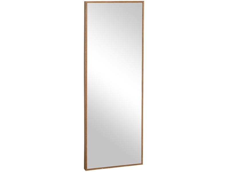  Miroir mural 125x45 cm fixation horizontale ou verticale bois naturel  - Conforama A