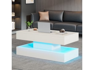 Table basse coloris blanc <strong></strong> <strong></strong>