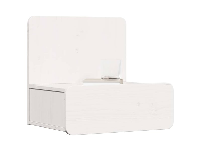  Table de chevet - cabinet de chevet - table de nuit 2 pc blanc 44 x 32,5 x 40 cm bois massif en pin  - Conforama B