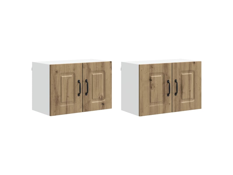  Meuble mural de cuisine | armoire de cuisine 2 pcs chêne artisanal shl8759  - Conforama A