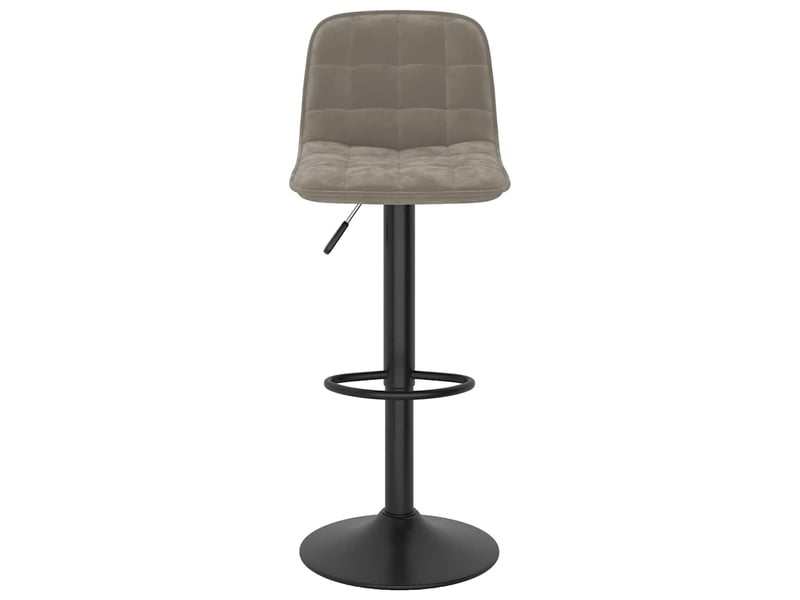  Lot de 2 tabouret de bar, chaise de bar gris clair velours shl70657  - Conforama D