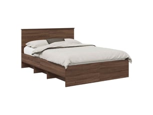 Lit 2 places 150x200 cm    coloris marron