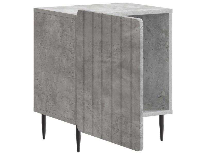 Table de chevet - cabinet de chevet - table de nuit gris béton 43 x 34,5 x 52 cm - Conforama C