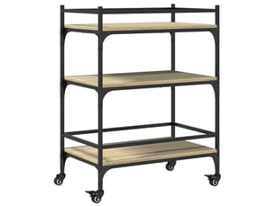 Desserte de cuisine, chariot de rangement chêne sonoma 65x40x86,5 cm bois d'ingénierie