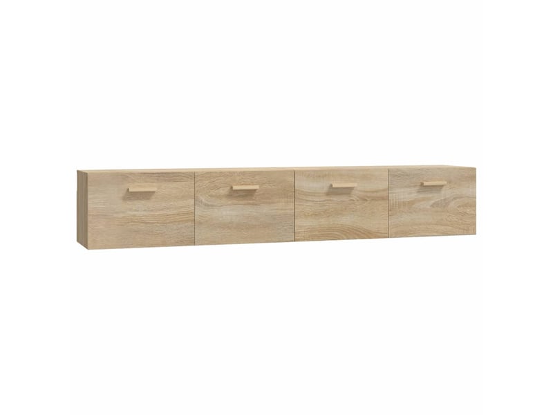  Armoires murales 2 pcs, meuble de rangement salon chêne sonoma 100x36,5x35 cm shl9944  - Conforama A