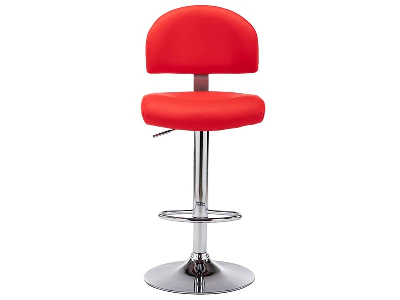  Lot de 2 tabouret de bar, chaise de bar rouge similicuir shl72609  - Conforama D
