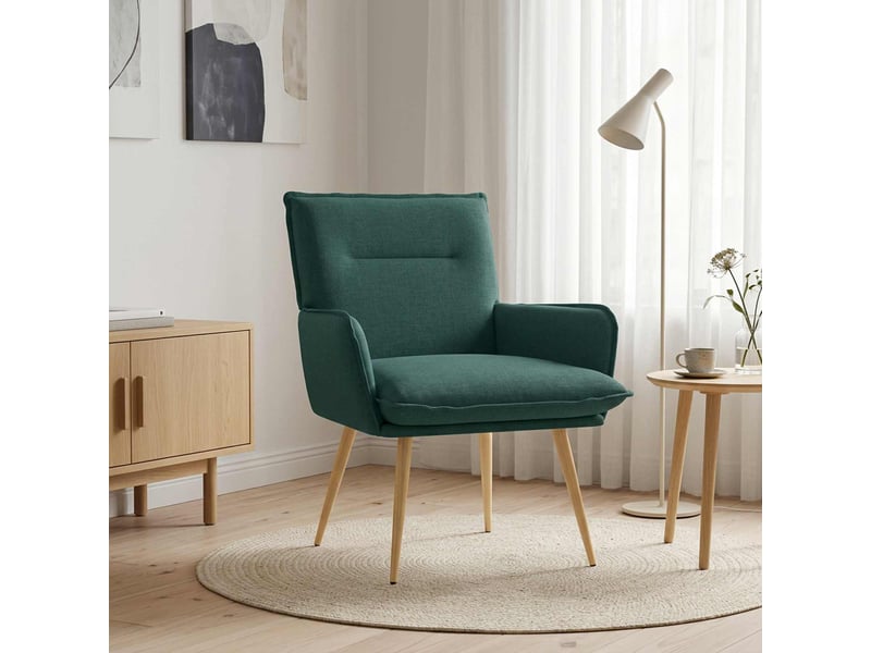  Vidaxl fauteuil vert foncé tissu  - Conforama B