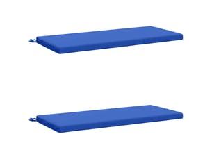 Lot de 2 coussins de banc, coussins d'assise soest 100 % polyester bleu royal cf57130
