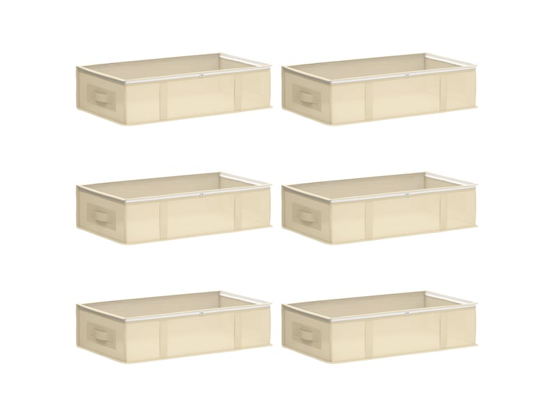  Boîte de rangement avec fenêtre transparente 6 pcs tissu intissé shl2894  - Conforama A
