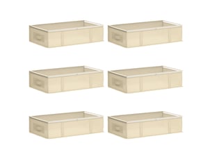 Boîte de rangement avec fenêtre transparente 6 pcs tissu intissé shl2894