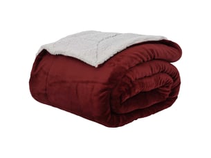Plaid canapé bordeaux 130x150 cm 1 kg polaire
