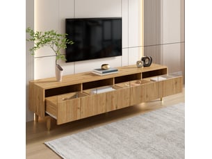 Meuble tv coloris naturel 178 cm <strong>TCQPZ</strong> <strong></strong>