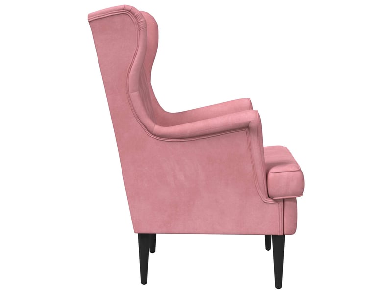  Vidaxl fauteuil rose velours  - Conforama E