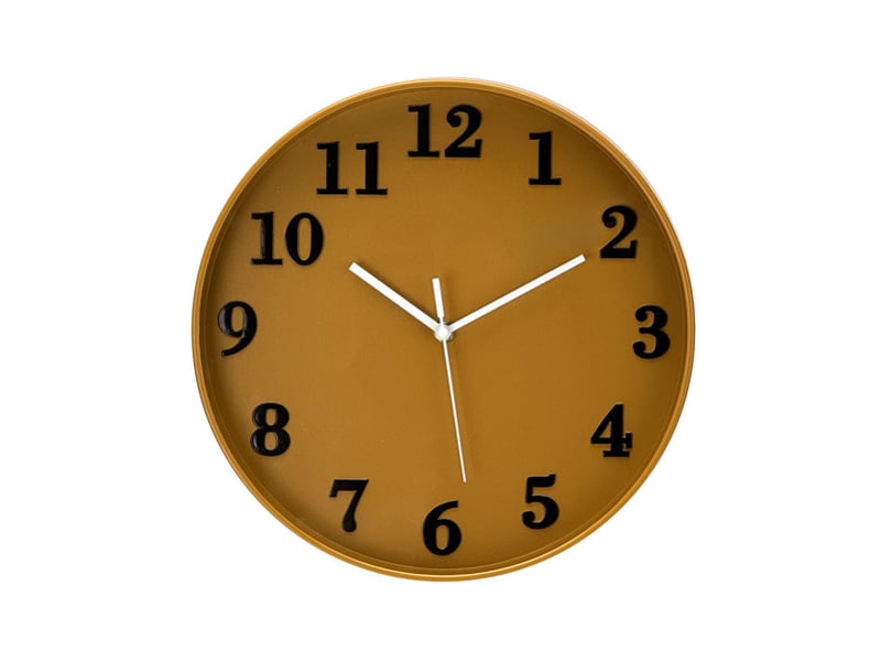  Horloge murale fabrilamp parrot ø 30 cm jaune mouvement continu 234513050 - Conforama A