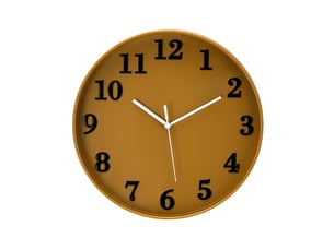 Horloge murale fabrilamp parrot ø 30 cm jaune mouvement continu