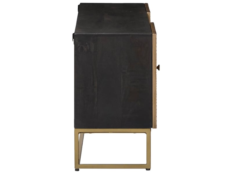  Meuble tv - banc tv - meuble de rangement avec tiroir avec étagère laiton 105 x 30 x 50 cm  - Conforama D
