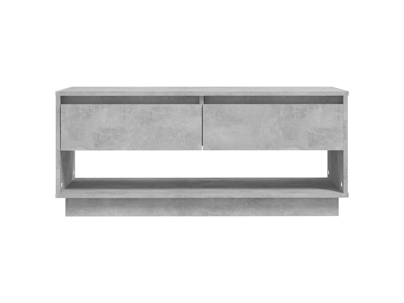  Meuble tv - banc tv - meuble de rangement - gris béton 102x41x44 cm bois d'ingénierie fr9970  - Conforama E
