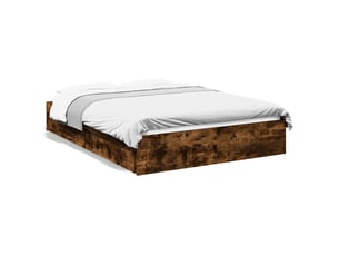 Lit 2 places 120x200cm coloris marron