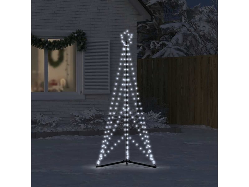  Sapin de noël - arbre de noël à led 363 led blanc froid 182 cm  - Conforama C