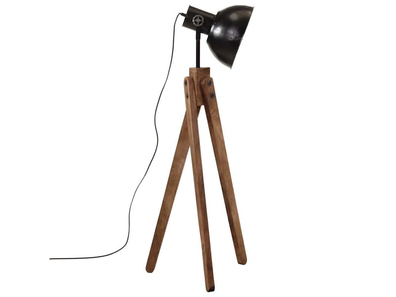  Lampadaire salon, lampe sur pied 25 w noir 45x45x120 cm e27  - Conforama D