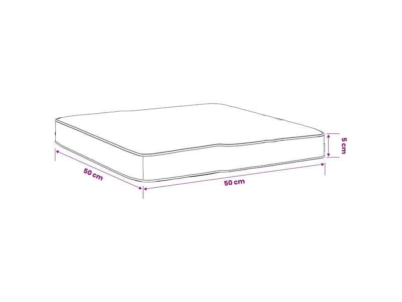Lot de 4 coussins de siège, coussins d'assise vught 100 % polyester crème cf60715 - Conforama E
