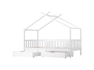Lit simple 90x200 cm    coloris blanc